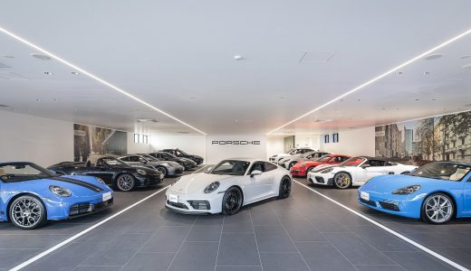 SKY GROUP　ポルシェセンター横浜青葉　 認定中古車展示場・ワークショップ 1/31リニューアルオープン